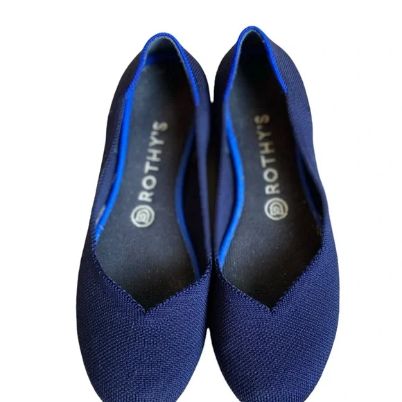 Rothy’s Navy Blue round toe ballet flat - Picture 4 of 9